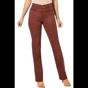 DG2 by Diane Gilman Angled Pocket Trouser Jean Cocoa - Petite